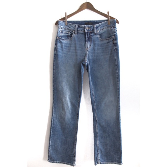 Silver NWT Suki Slim Boot Jeans 28 / 6 - Picture 2 of 11